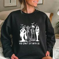 Unisex HoodieRetro Witches Megztinis Juokingas Sanderson Sisters Hoodie Vintage Spooky Vibes Shit Mielas Helovino marškinėlių marškinėliai Dovana moterims L