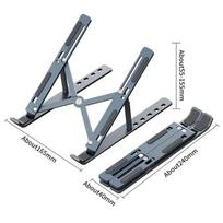 Aluminum Alloy Laptop Holder Stand Adjustable Foldable Portable for Notebook Computer Bracket Lifting Cooling Holder Non-slip sidabras