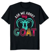 Ask Me About My Goat Meme Unisex T-shirt S