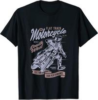 Racing Flat Track Motociklų individualizuotos Garage Unisex marškinėliai S gray