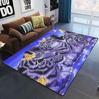 Menui dominuojantys Tiger 3D spausdinimo kilimai svetainės miegamojo dekoravimui Minkštas namų lovos grindų kilimėlis Žaidimų zonos kilimėliai Kilimas 80x120cm