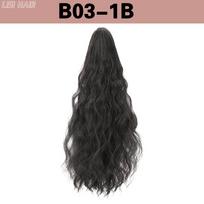 MISS WIG Synthetic Wavy Claw Ponytail Clip In Ponytail Extension Natural False Ponytail Wig For Women Cosplay Wear 40cm