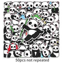 50 Panda Grafiti Animacinis Mielas Originalus Gyvūnas Vaikų Guka Dekoracija Telefono Dėklas Bagažo Lipdukas Vandeniui