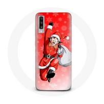 Case - Maniacase - Samsung Galaxy A70 - Anime Son Goku - Protection - Soft juoda