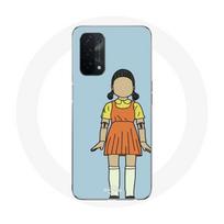 Coque pour Oppo A74 5G Squid game la poupée géante de jeu
