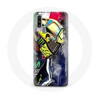 Coque Samsung Galaxy A70 Valentino Rossi Pilote de vitesse champion