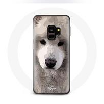 Coque pour Samsung Galaxy S9 Samoyède Gris Race de chiens pilka