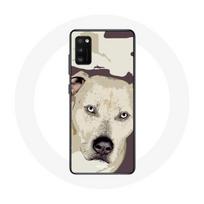 Coque pour Samsung Galaxy S20 Chien de Pitbull Blanc