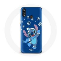 Coque - Huawei - P20 Lite - Souple - Stitch neige Noël - Bleu mėlyna