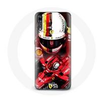 Coque pour Huawei p20 Formule 1 Sebastian Vettel F1 Rouge