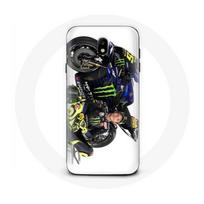 Coque pour Samsung Galaxy J7 2017 Valentino Rossi Pilote de vitesse fond blanc