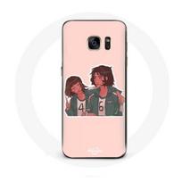 Coque pour Samsung Galaxy S6 Edge Squid game Ji Yeong No 240 AND Kang Sae Byeok No 067