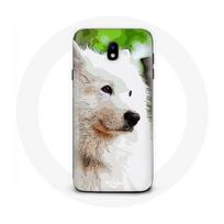 Coque pour samsung galaxy J5 2017 Chien Samoyède Blanc