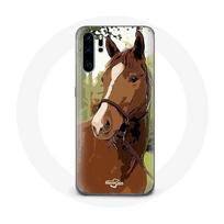 Coque pour Huawei P30 pro Quarter Horse Marron Race de cheval