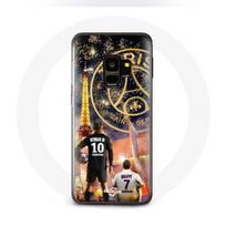 Coque pour Samsung Galaxy S9 Plus PSG Neymar et Mbappé Joyeux noël