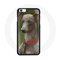 Coque pour Iphone 6S Chien Greyhound gris