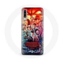 Coque pour Samsung Galaxy A70 Stranger Things Teaser Saison 4 Affiche Personnages Art