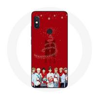 Coque pour Xiaomi Redmi Note 5 Pro BTS Bangtan Garçons Fond Rouge Cadeau de Noël 2023