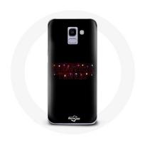 Coque pour Samsung Galaxy A8 2018 Stranger Things Affiche Logo Joyeux noël
