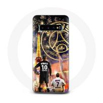 Dėklas, skirtas Samsung Galaxy S10 PSG Neymar ir Mbappé Linksmų Kalėdų