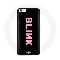 Coque pour Iphone 5 Blink Fandom Blackpink Logo Rose Fond Noir