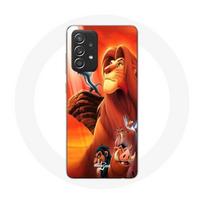 Coque pour Samsung Galaxy A52 Le Roi Lion Simba et Mufasa