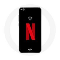 Coque pour Huawei P8 Lite 2017 Netflix Logo rouge fond noir