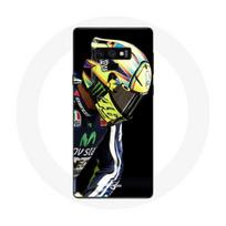 Coque pour Samsung Galaxy Note 9 Valentino Rossi Numéro 46 Pilote de vitesse moto