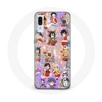 Coque pour Samsung Galaxy A20e Demon slayer merry christmas affiche le cadeau de noël