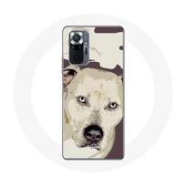Coque pour Xiaomi Redmi Note 10 Pro Chien de Pitbull Blanc juoda