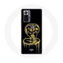 Coque pour Xiaomi Redmi Note 10 Pro Cobra Kai Logo Jaune Fond Noir Affiche Série