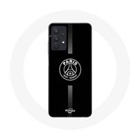 Dėklas - Maniacase - Samsung Galaxy A32 5G - Minkštas - Juodas - PSG Paris Saint-Germain logotipas