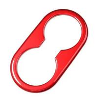 LUCKEASY For Tesla Model 3 2017- Automobilių priedai ABS Decorate Cover Car ABS Galinės sėdynės puodelio lizdo dekoratyvinis pleistras M3-DE15RED red