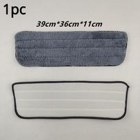 1/4 PCS Spray mop Replacement cloth Self-adhesive mop cloth Trapezoid coral velvet spray mop cloth 1PC gray