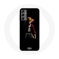 Case - Maniacase - Samsung Galaxy A14 4G - One Piece Manga Anime Luffy - Soft - Black juoda