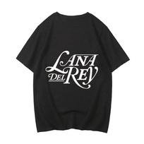 Didelio dydžio marškinėliai Lana Del Rey Anime Unisexga madingi marškinėliai medvilniniai unisex moteriški marškinėliai Oversize Hip Hop Hoody Print Tee Male Top Unisex marškinėliai XL brown