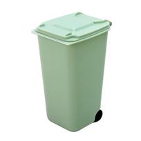 Mini plastikinis šiukšliadėžės laikiklis darbalaukio rašiklio pieštuko laikiklis 15.5x10x10cm žalia