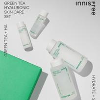 Innisfree New Green Tea Hyaluronic Acid Skin Care Set AUTHENTIC STORE gray
