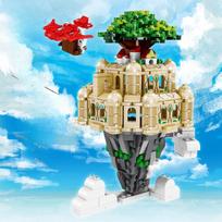 98730 Sky Castle Light Street Scene Creative Building Block žaislas