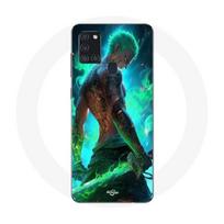 Maniacase case for Samsung Galaxy A21s One piece Zoro 3D Manga anime Fanart