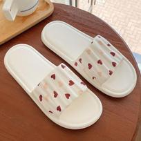 Anti-slip Anti-odor Bathroom Slippers Ladies Summer Ins Style Indoor Home with Anti-slip Stepping Shit Sense Soft Bottom Cute Sandals 36-37 balta