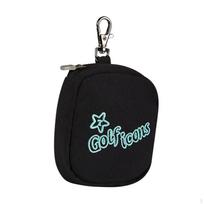 Golf Ball Waist Bag Carry Storage Pocket juoda
