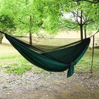 Parachute Cloth Mosquito Net Hammock Package Camping Automatic Quick-open Hammock with Mosquito Account Outdoor Waterproof Sunshade Canopy