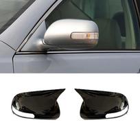 Skirta Toyota Corolla E140 E150 2006 2007 2008 2012 2013 anglies pluošto galinio vaizdo veidrodėlio dangtelio modifikacija išorės apdaila Bright black