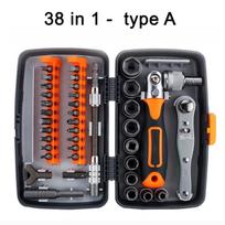 38-in-1 Ratcheting Screwdriver Set - Perfect for Home Repair & DIY Projects! gray