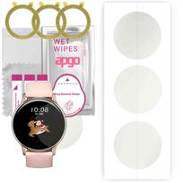 3x apgo Hidrogelio matinis ekrano apsauginis stiklas, skirtas Umidigi Uwatch 3S, Hidrogelio plėvelė, Lankstus, Minkštas TPU su pozicionavimo sluoksniu, lengvas montavimas