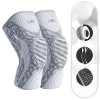Professional Basketball Knee Pads for Men's Sports Knee Meniscus Knee Joint Protective Cover Fitness Football Running Equipment M gray