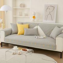 Bohemia Fine Embroidery Sofa Covers for Living Room Home Decor Four Seasons Universal Non-slip Sofa Towel Modern Couch Slipcover 70x70cm 1pcs beige