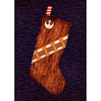 Disney Star Wars Cute Christmas Socks Prints Poster Canvas Painting Modern Wall Art Pictures Living Room Bedroom Home Decoration 21x30cm No Framed brown