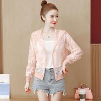 Summer Sunscreen Long-sleeved Women's Jacket Thin All-match Sunscreen Clothing XL white